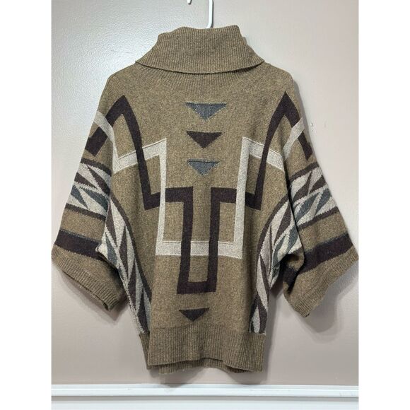 Vintage Lauren Ralph Lauren Southwestern Lambswool Blend Aztec Boho Sweater - Picture 1 of 8